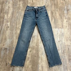 Zara women’s high waisted blue jeans, great condition